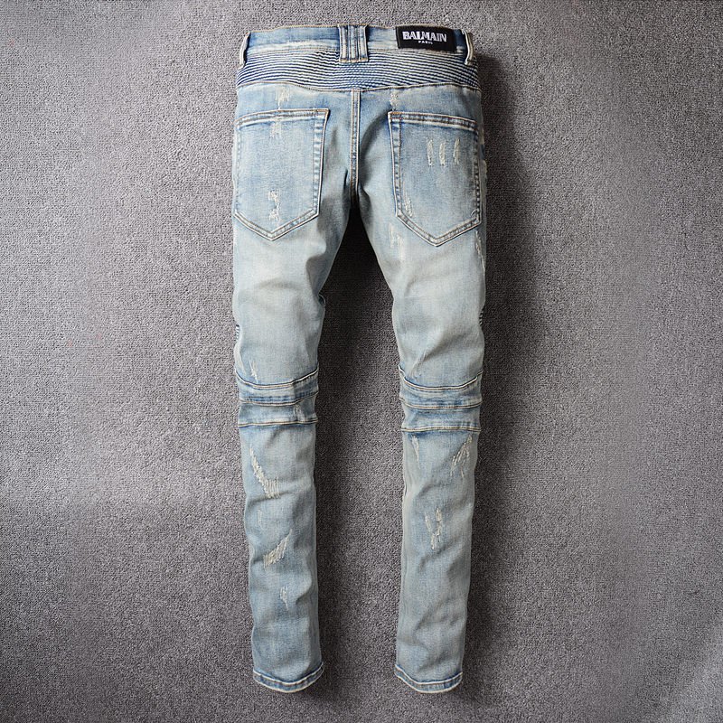 Ripped Biker Jeans - Image 3