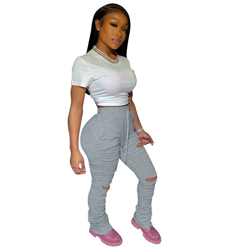 Ripped pleated trousers - Image 5