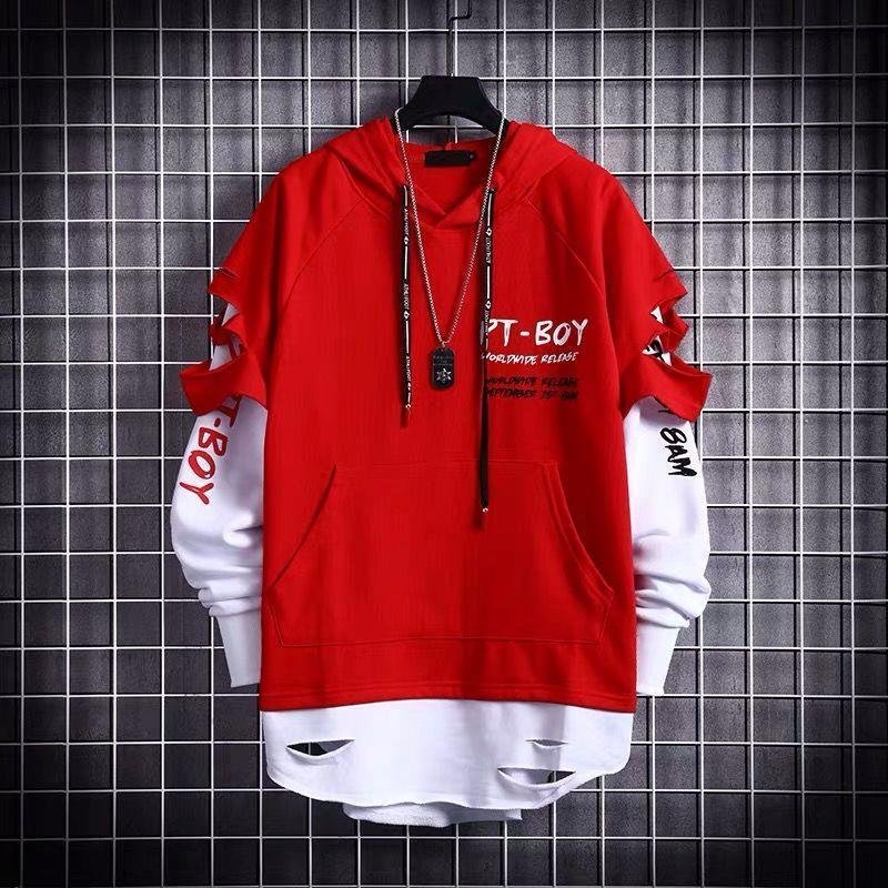 Men Ripped Fleece sweater - Image 4