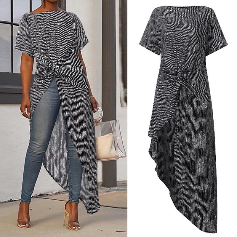 One Sided Tunic Blouse - Image 4