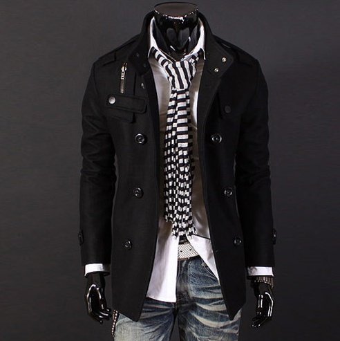 Men's Woolen Coat - Image 2