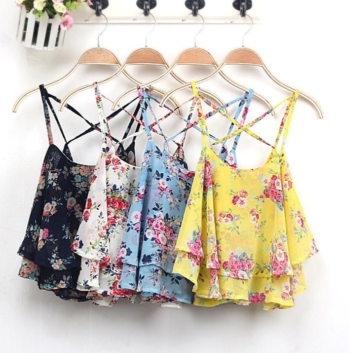 Floral Print Chiffon Blouse