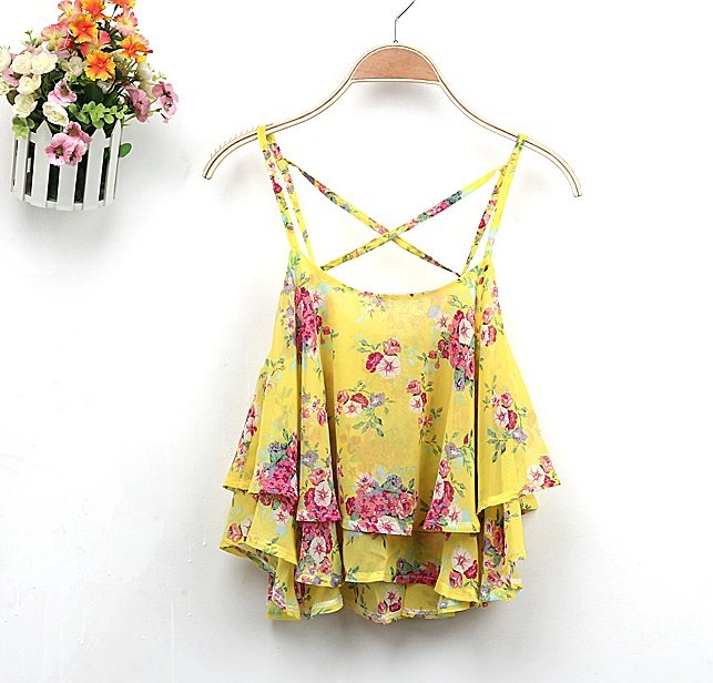 Floral Print Chiffon Blouse - Image 4