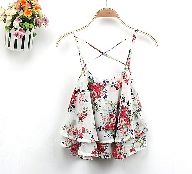 Floral Print Chiffon Blouse - Image 3