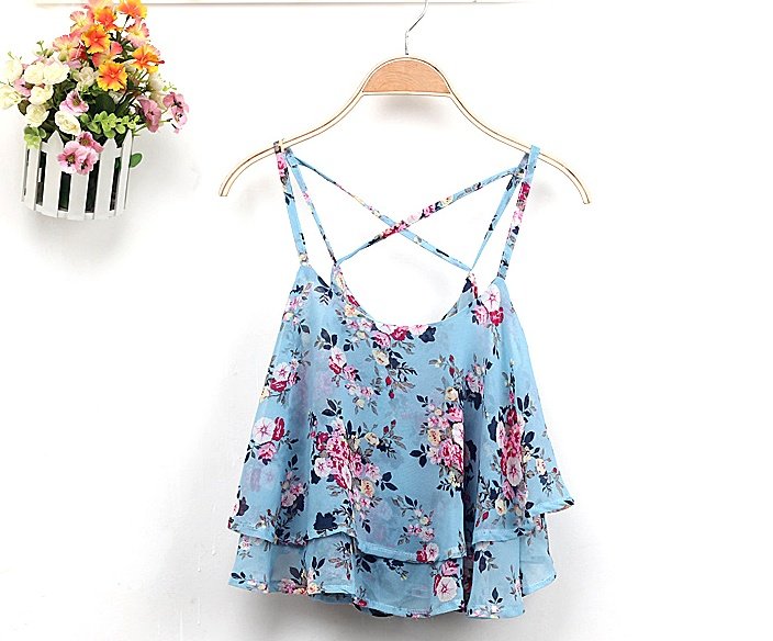 Floral Print Chiffon Blouse - Image 5