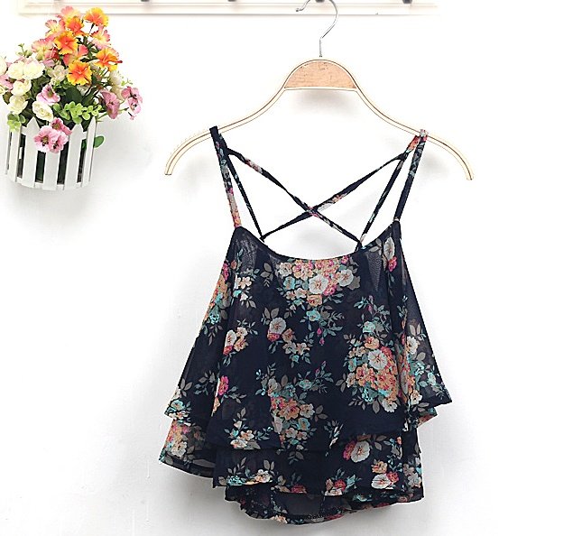 Floral Print Chiffon Blouse - Image 2