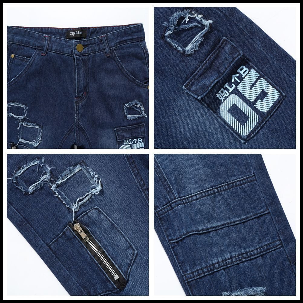 Men Slim-fit ripped jeans - Image 7
