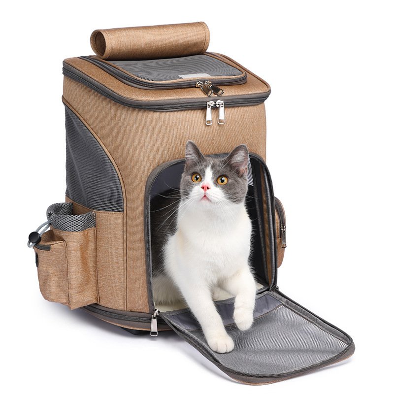 Portable Folding Trolley Pet Backpack - Image 6