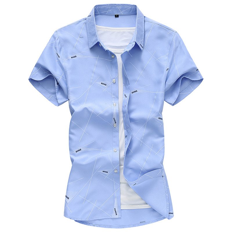 Young Men Short Sleeve Dress Shirts - Image 6