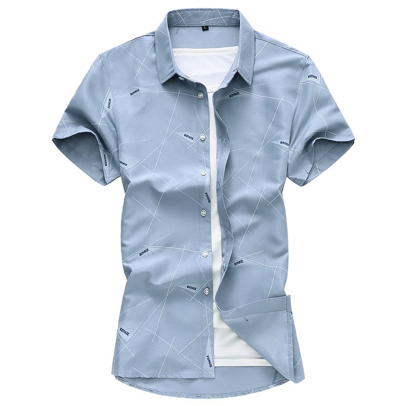 Young Men Short Sleeve Dress Shirts - Image 7