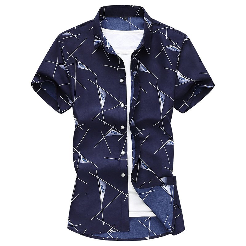 Young Men Short Sleeve Dress Shirts - Image 5