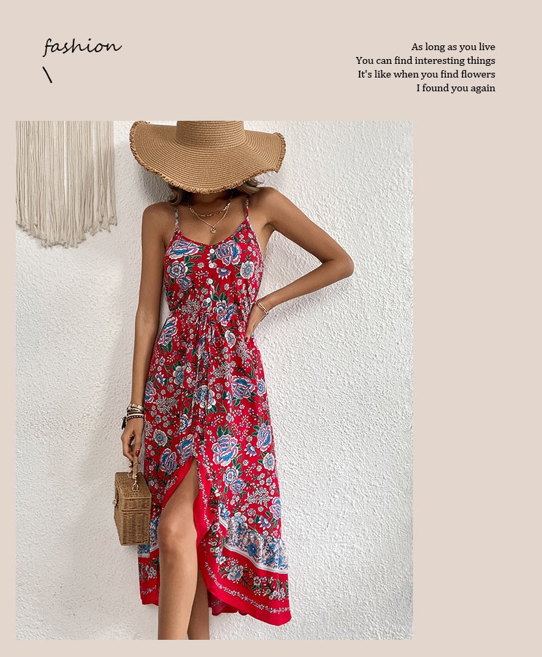 Printed Sling Dress for Women - Image 4