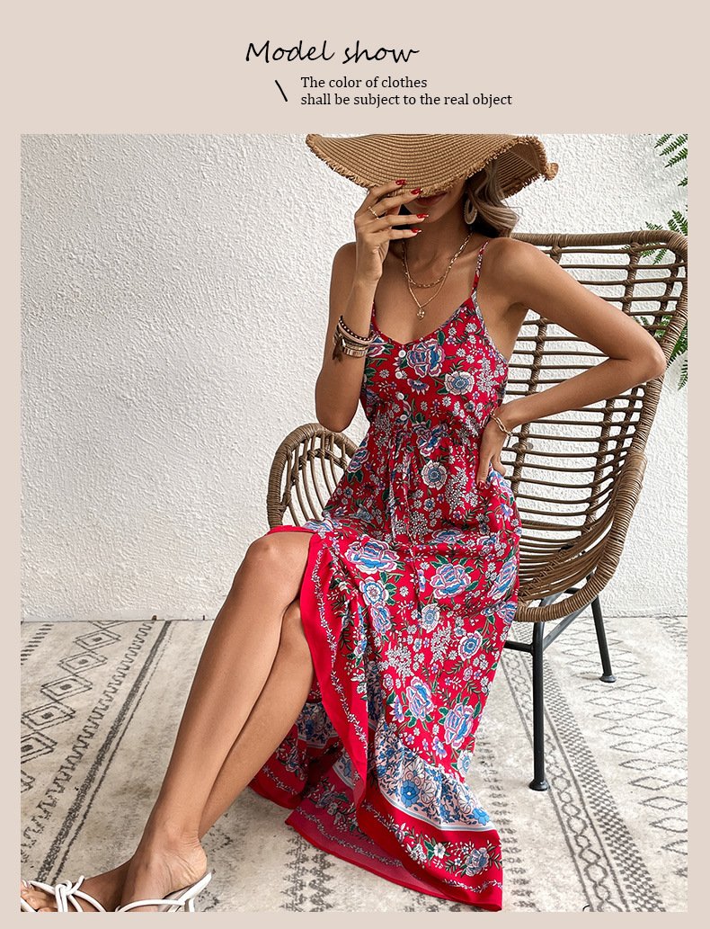 Printed Sling Dress for Women - Image 2