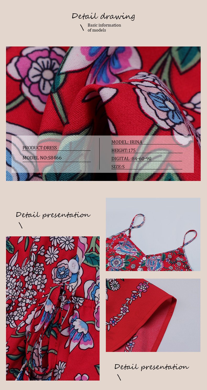 Printed Sling Dress for Women - Image 7