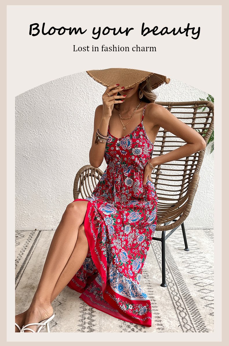 Printed Sling Dress for Women - Image 5