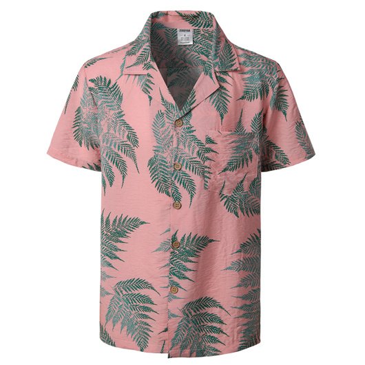 Men Pattern Collar Casual Shirt