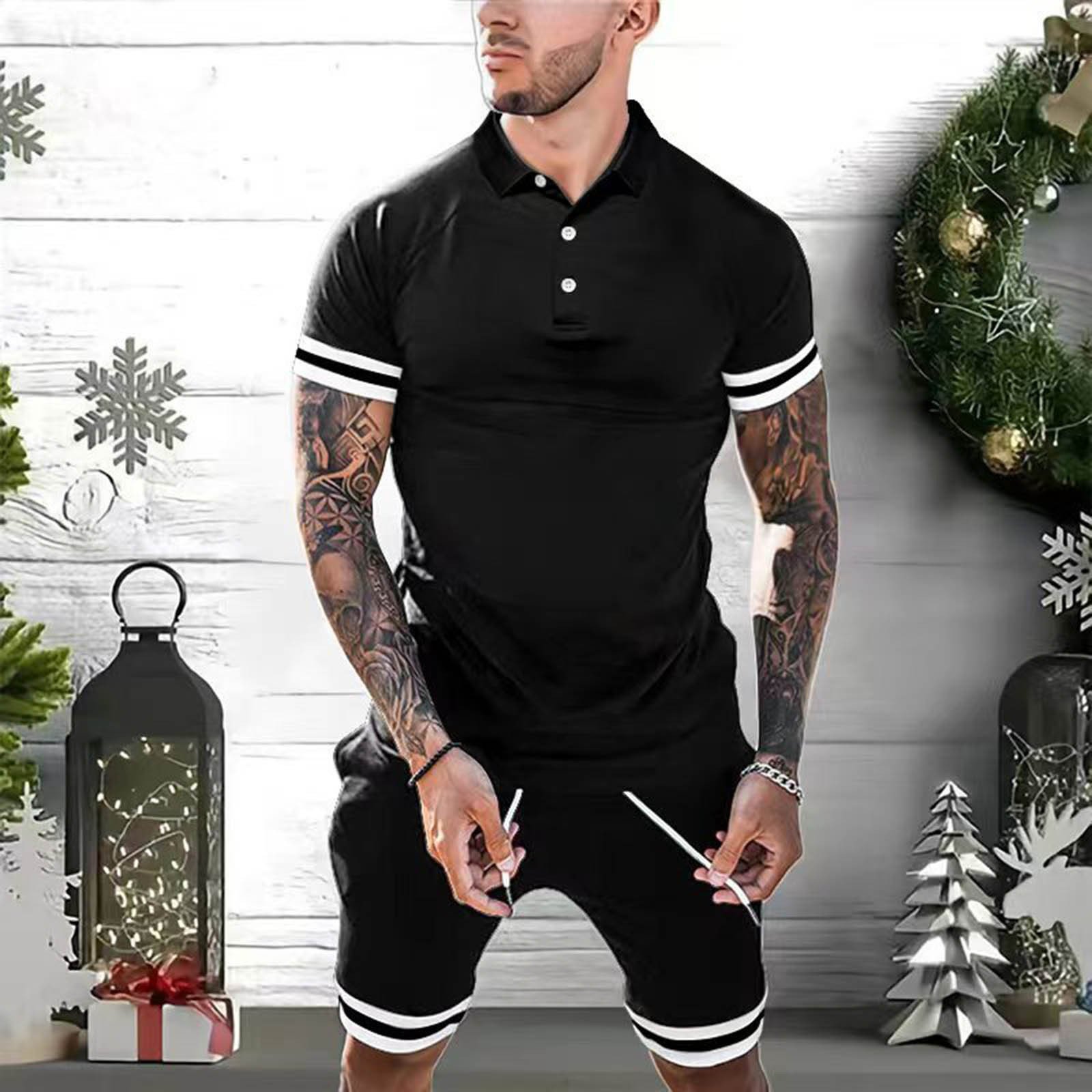 Men's Polo Fashion Casual Set - Image 2