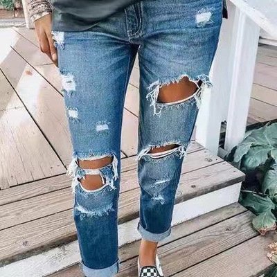 Women's Ripped Jeans - Image 5