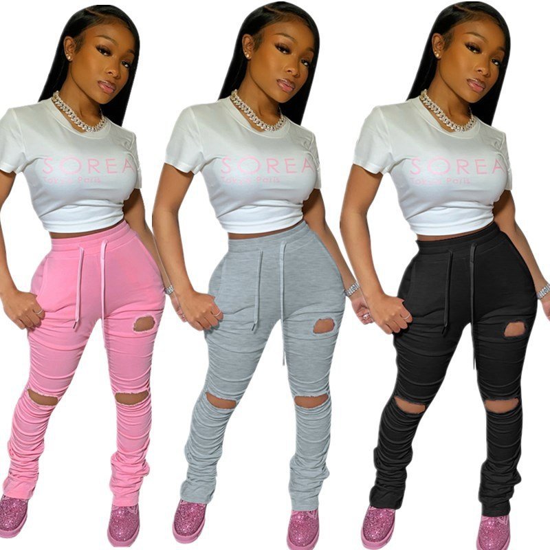 Ripped pleated trousers - Image 2