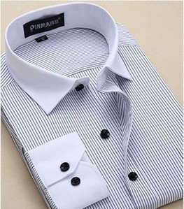 Men Business Long Sleeve Shirts - Image 3