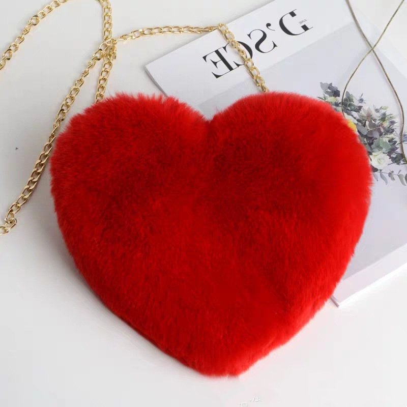 Women Plush Chain Shoulder Bags - Image 6