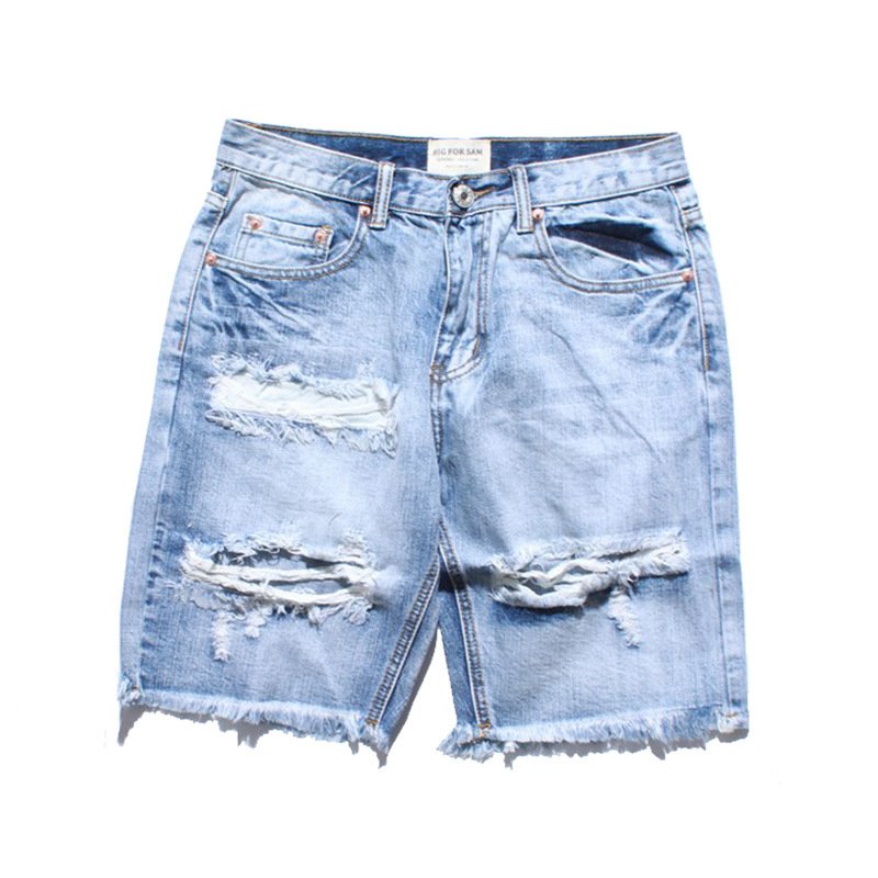 Ripped denim shorts - Image 2