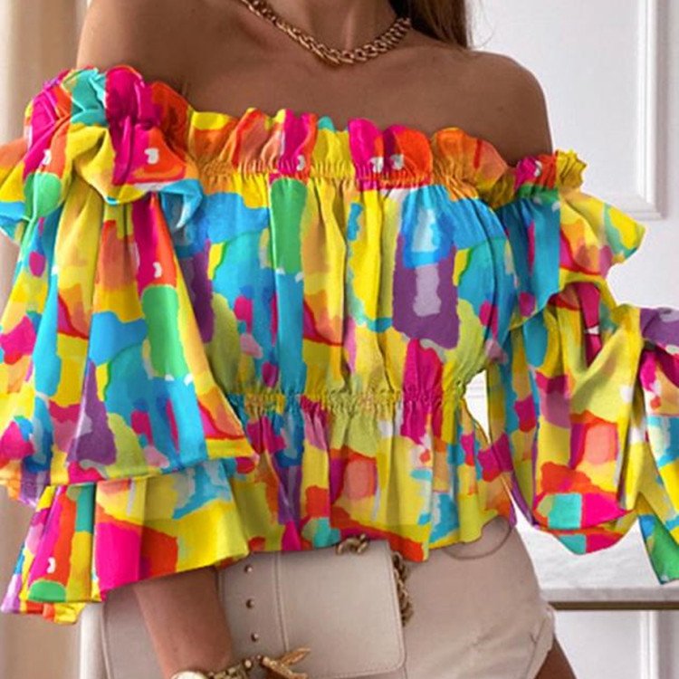 Long Sleeve Sexy Blouse - Image 4