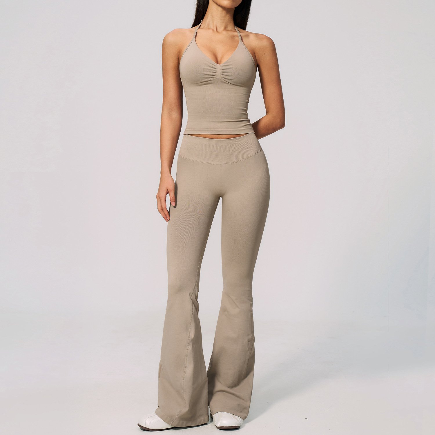 Short-sleeve High-Waisted Tummy-control Pants Set - Image 4