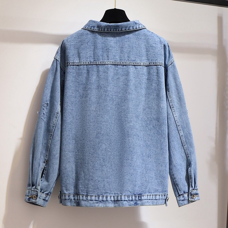 Ripped denim jacket - Image 4