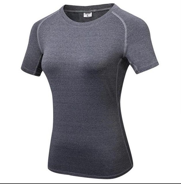 Women Quick Dry Compression Yoga T - Image 5