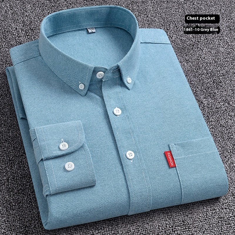 Cotton Oxford Woven Men Shirts - Image 3