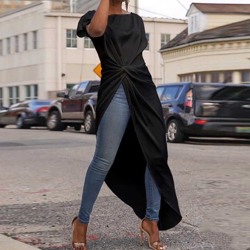 One Sided Tunic Blouse - Image 3