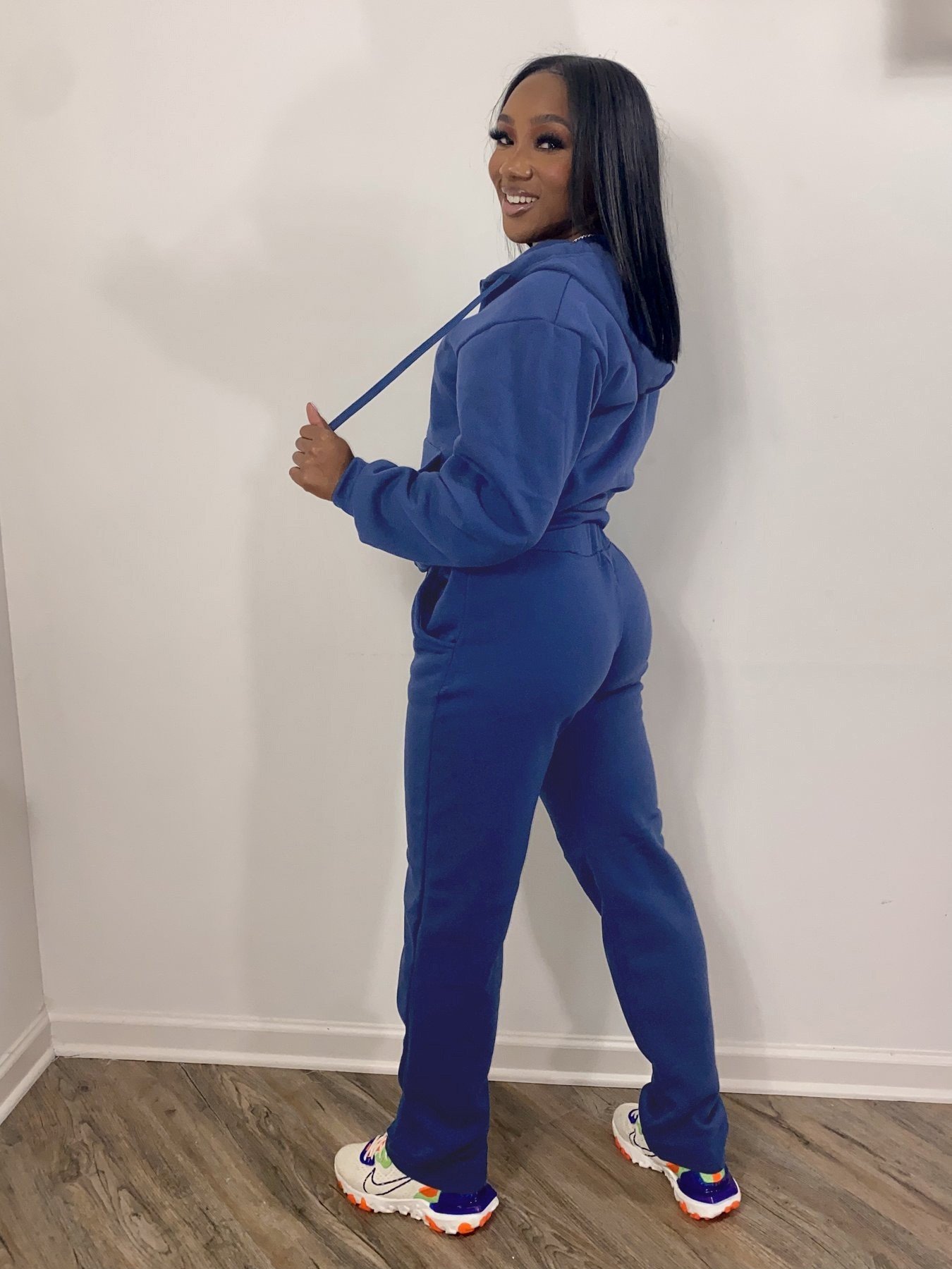 Women 2 Piece Casual Hoodie Jogger Tracksuit - Image 7