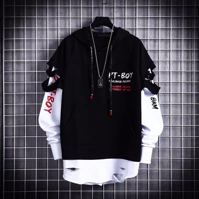 Men Ripped Fleece sweater - Image 5