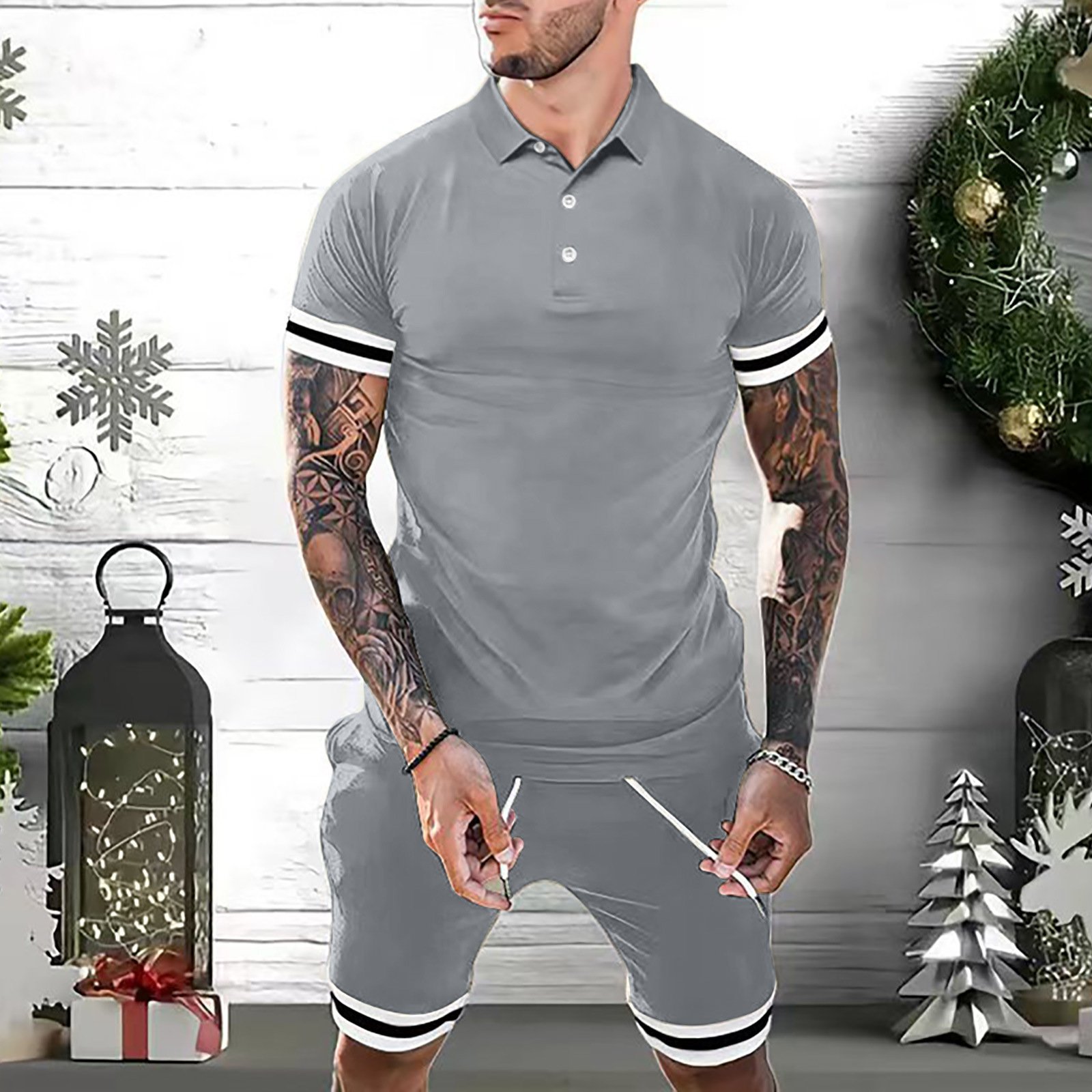 Men's Polo Fashion Casual Set - Image 5