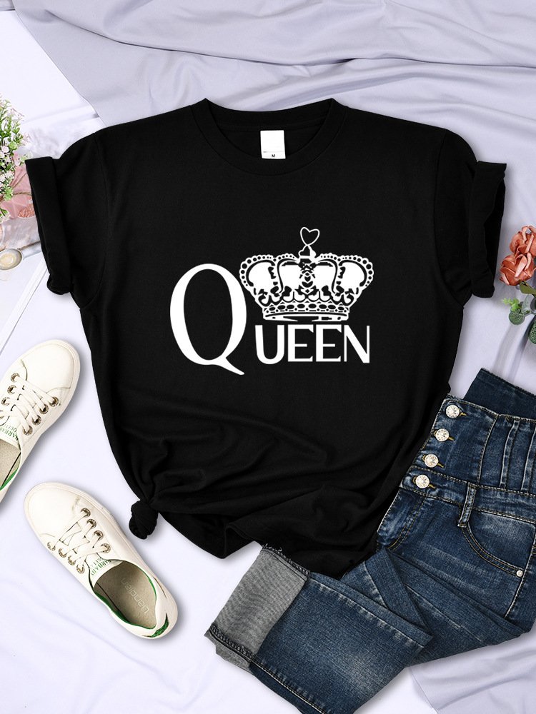 Queen's Big Crown Printed T Shirts - Image 6