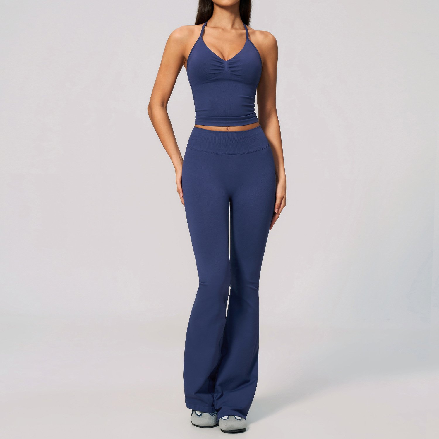 Short-sleeve High-Waisted Tummy-control Pants Set - Image 3