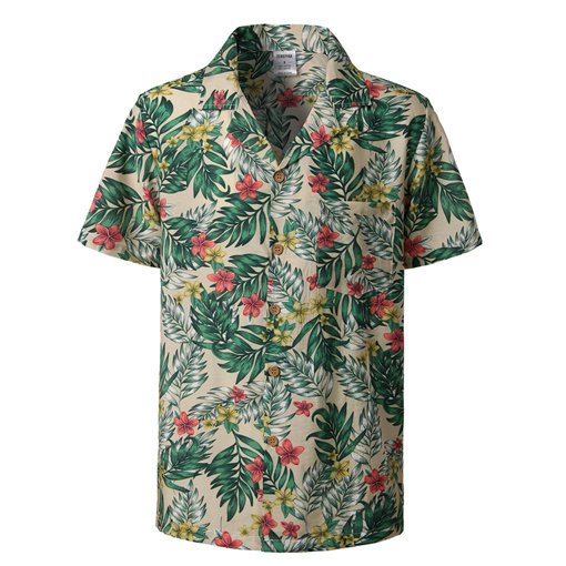 Men Pattern Collar Casual Shirt - Image 3