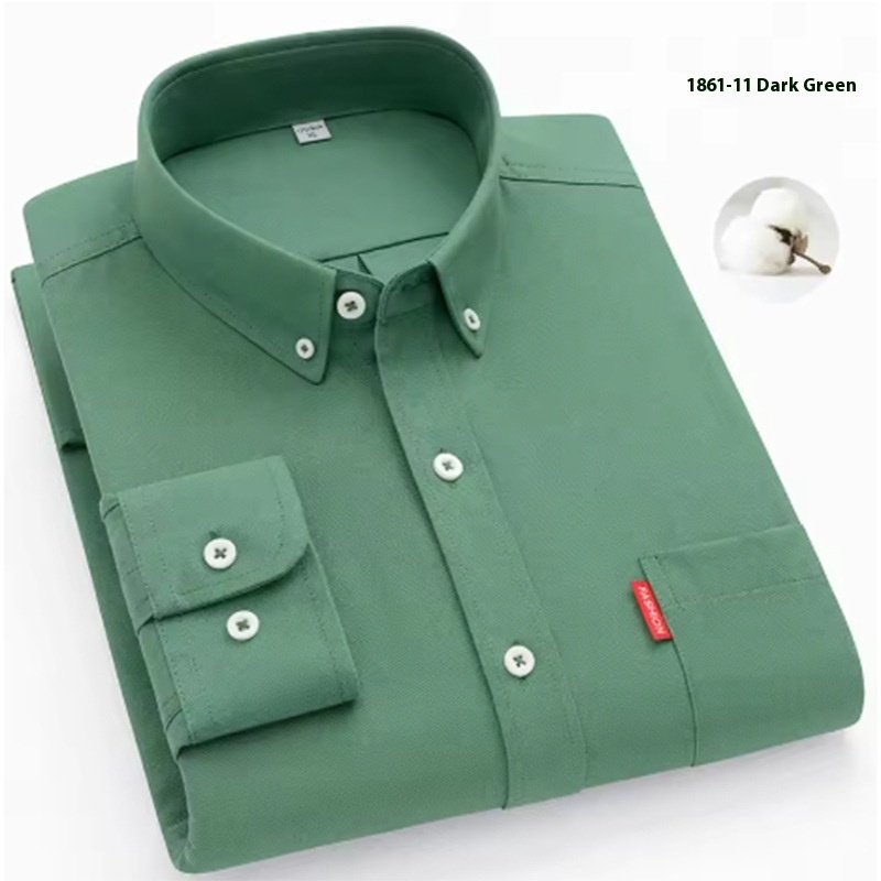 Cotton Oxford Woven Men Shirts - Image 8