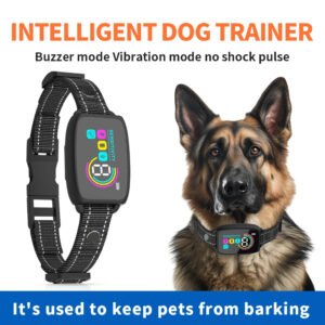 Rechargeable Waterproof Smart Automatic Anti Barking Dog Collar