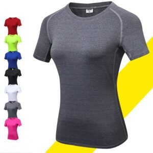 Women Quick Dry Compression Yoga T