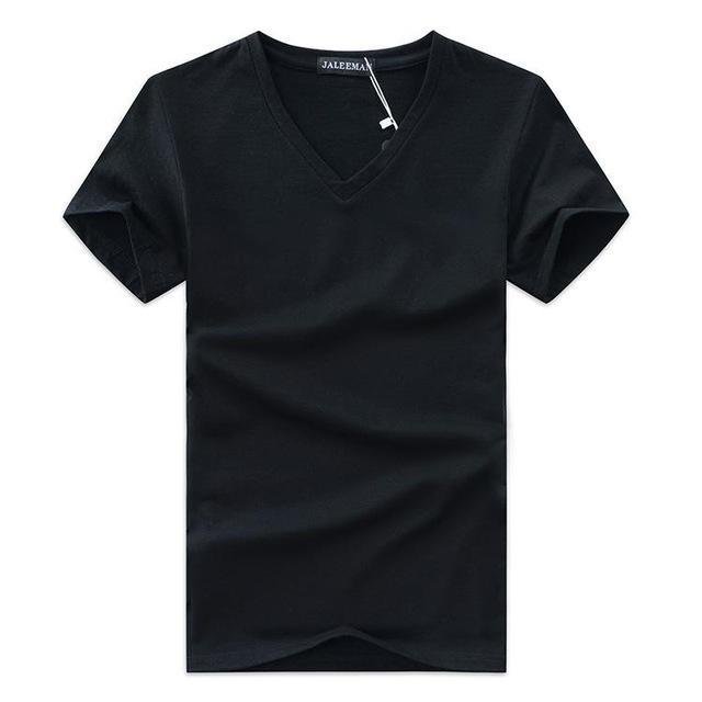 Men V Neck Cotton Short Sleeve T-Shirts - Image 5