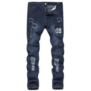 Men Slim-fit ripped jeans