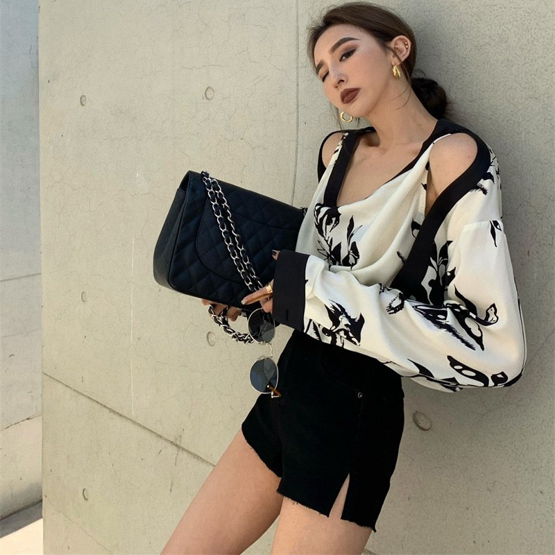 Off-shoulder Floral Shirt - Image 6