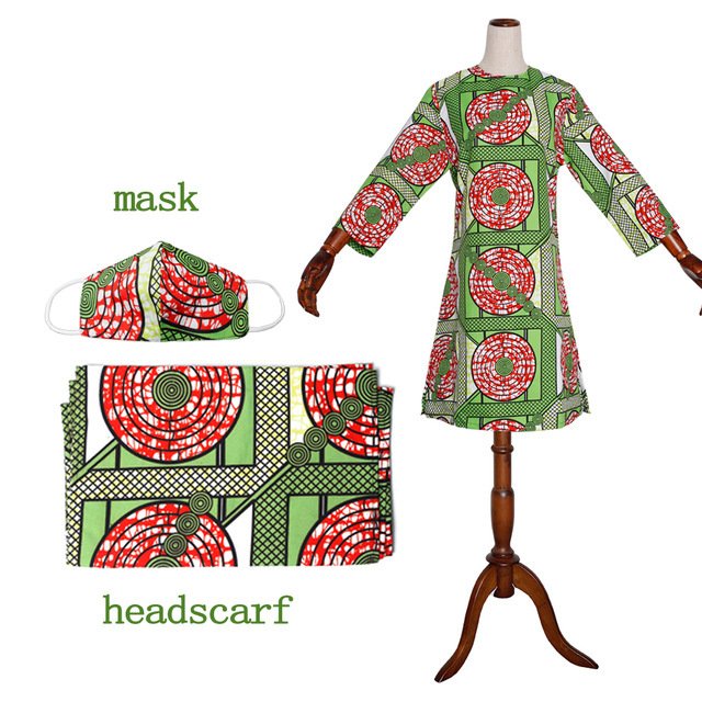 African Print Dress Outfit - Image 3