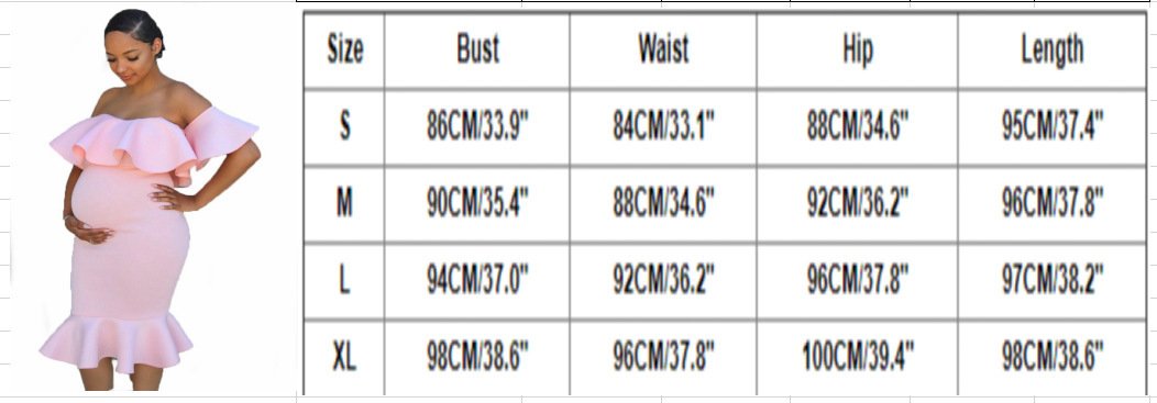 Women Elastic Pregnant Ruffles Dress - Image 3