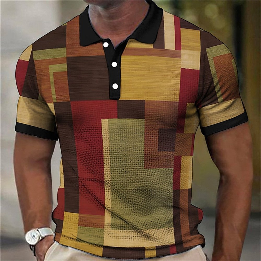 3d Plaid Polo Shirt - Image 3