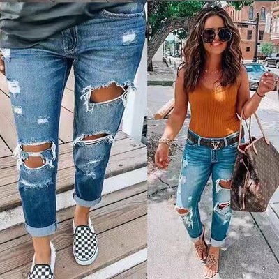 Women's Ripped Jeans - Image 3