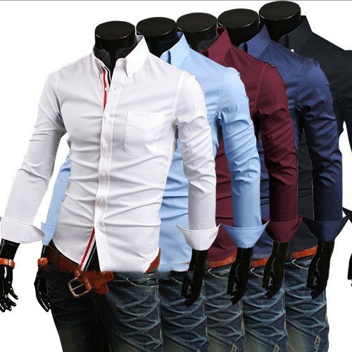 Men's Long-sleeved Dress Shirts - Image 3