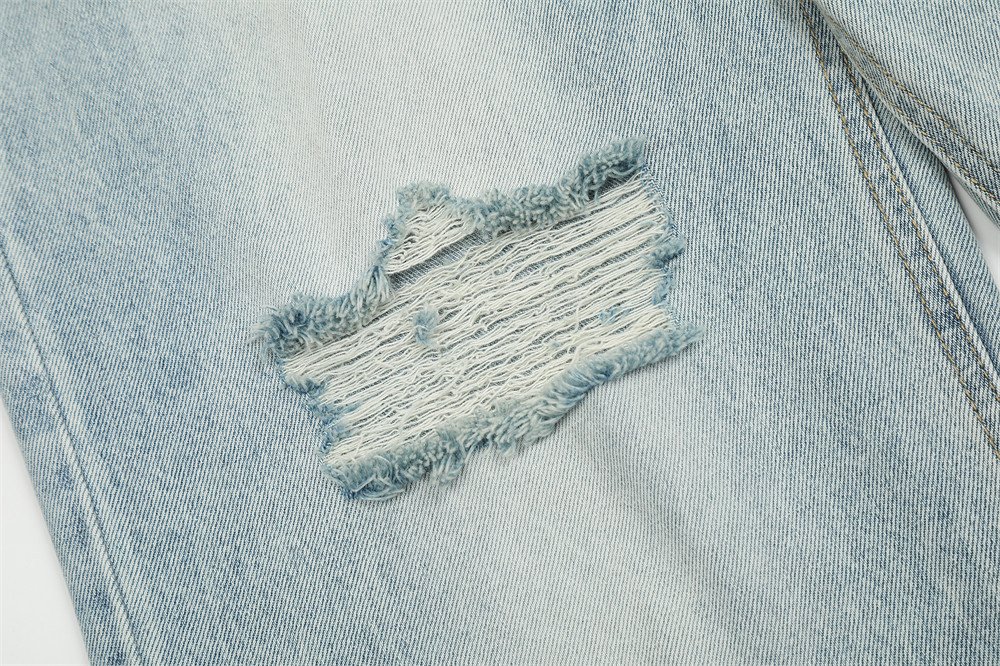 Knife Ripped Jeans For Men - Image 5
